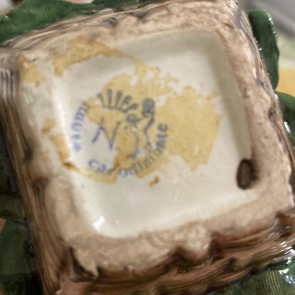 Nuova Capodimonte Basket Yellow Roses Italy - Picture 5 of 5